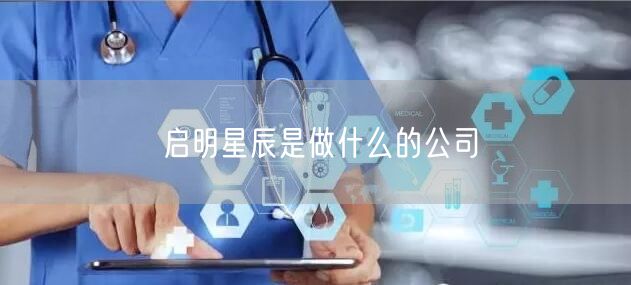 启明星辰是做什么的公司